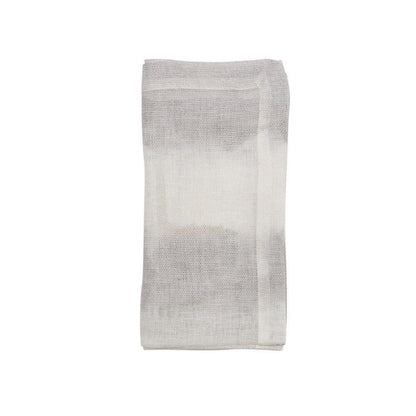 Watercolor Stripe Napkin - Set of 4 White & Gray by Kim Seybert 3