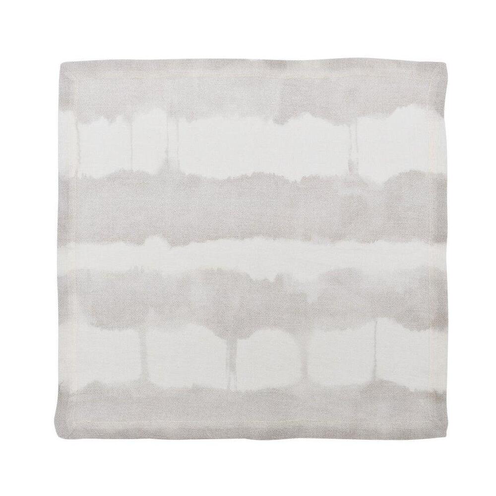 Watercolor Stripe Napkin - Set of 4 White & Gray by Kim Seybert 5