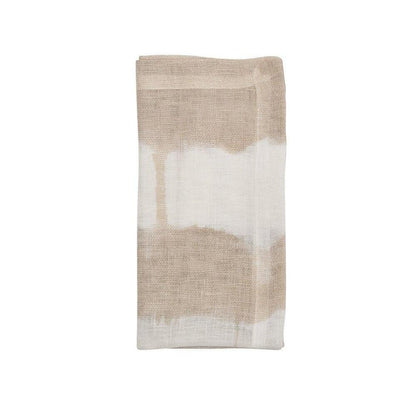 Watercolor Stripe Napkin - Set of 4 White & Natural by Kim Seybert 6