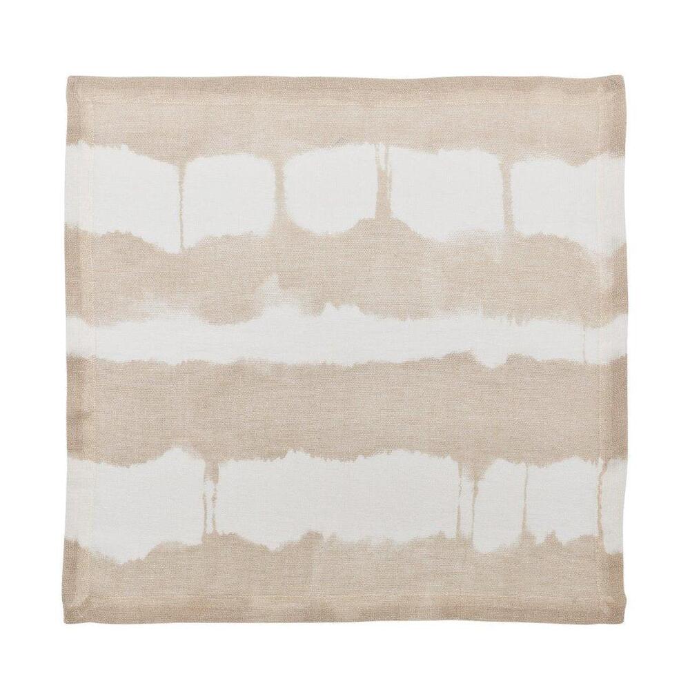 Watercolor Stripe Napkin - Set of 4 White & Natural by Kim Seybert 9