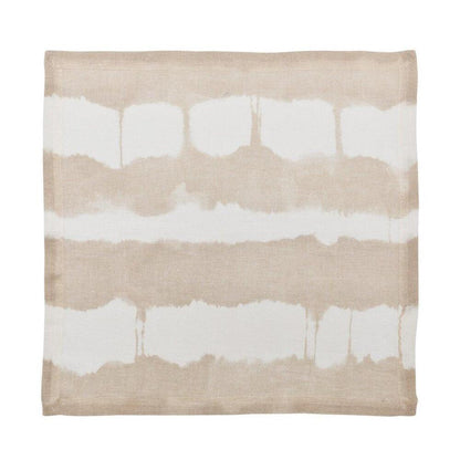 Watercolor Stripe Napkin - Set of 4 White & Natural by Kim Seybert 9