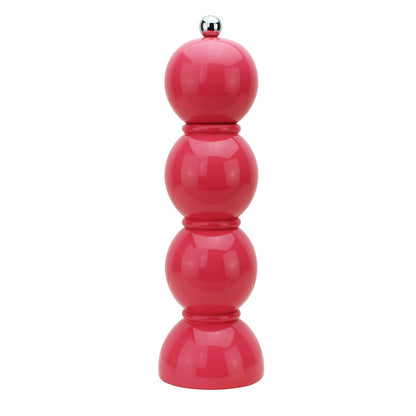 Watermelon Pink Bobbin Salt or Pepper Mill Grinder 24cm by Addison Ross