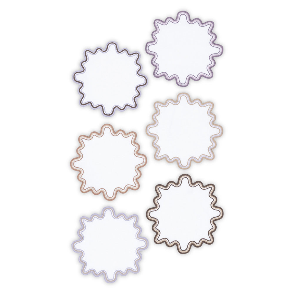 Wave Cocktail Napkin set of 6 Provence 