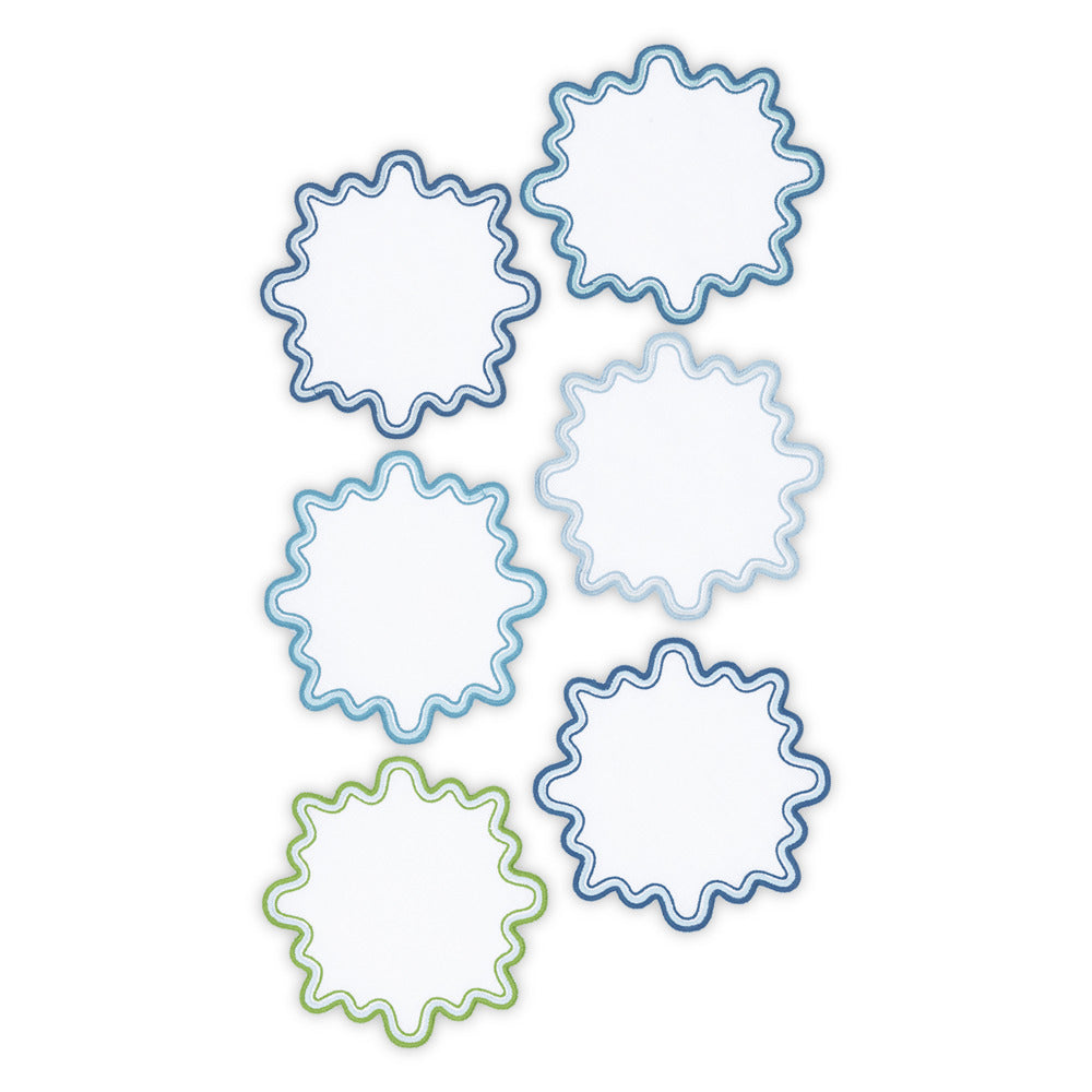 Wave Cocktail Napkin - set of 6