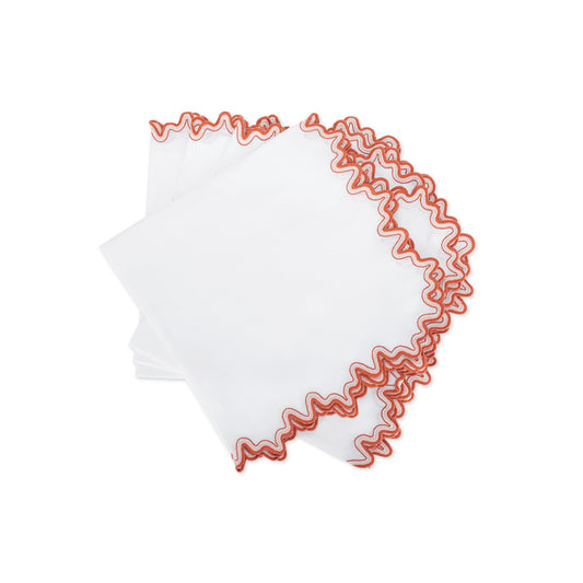 Wave Napkin set of 4 Carnelian 