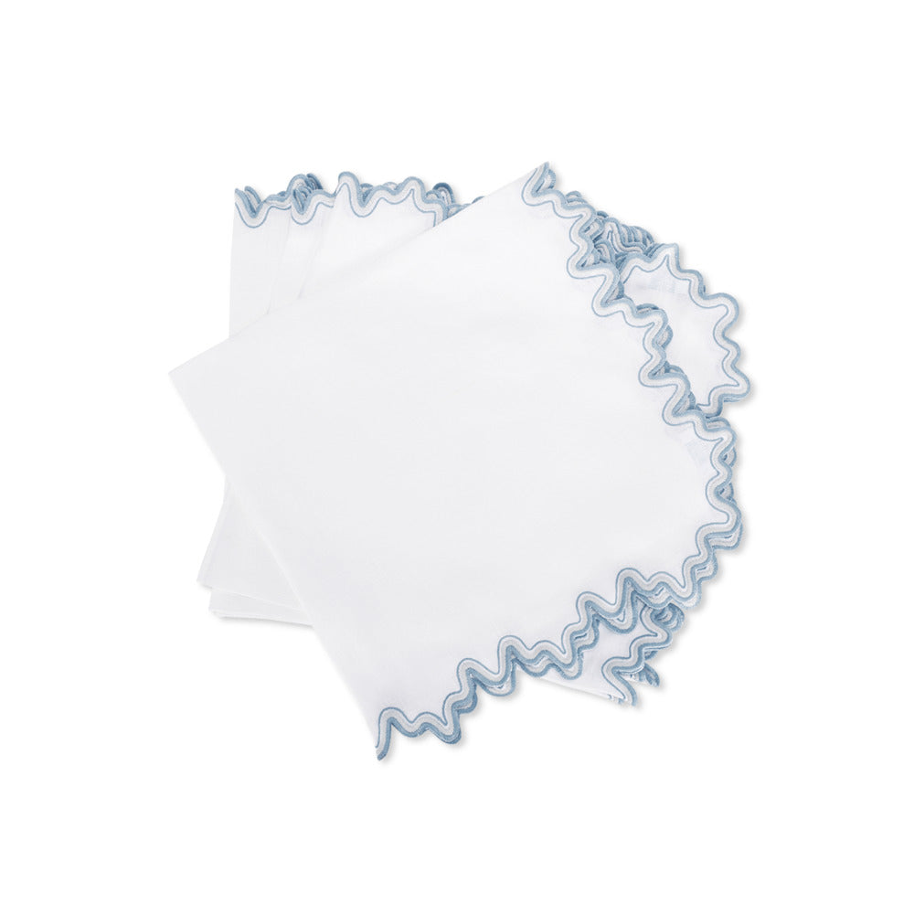Wave Napkin set of 4 Hazy Blue 