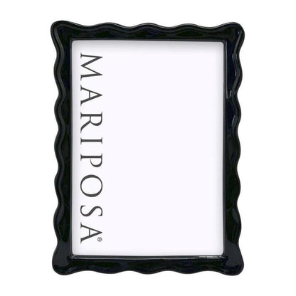 Wavy Black Picture Frame by Mariposa 1