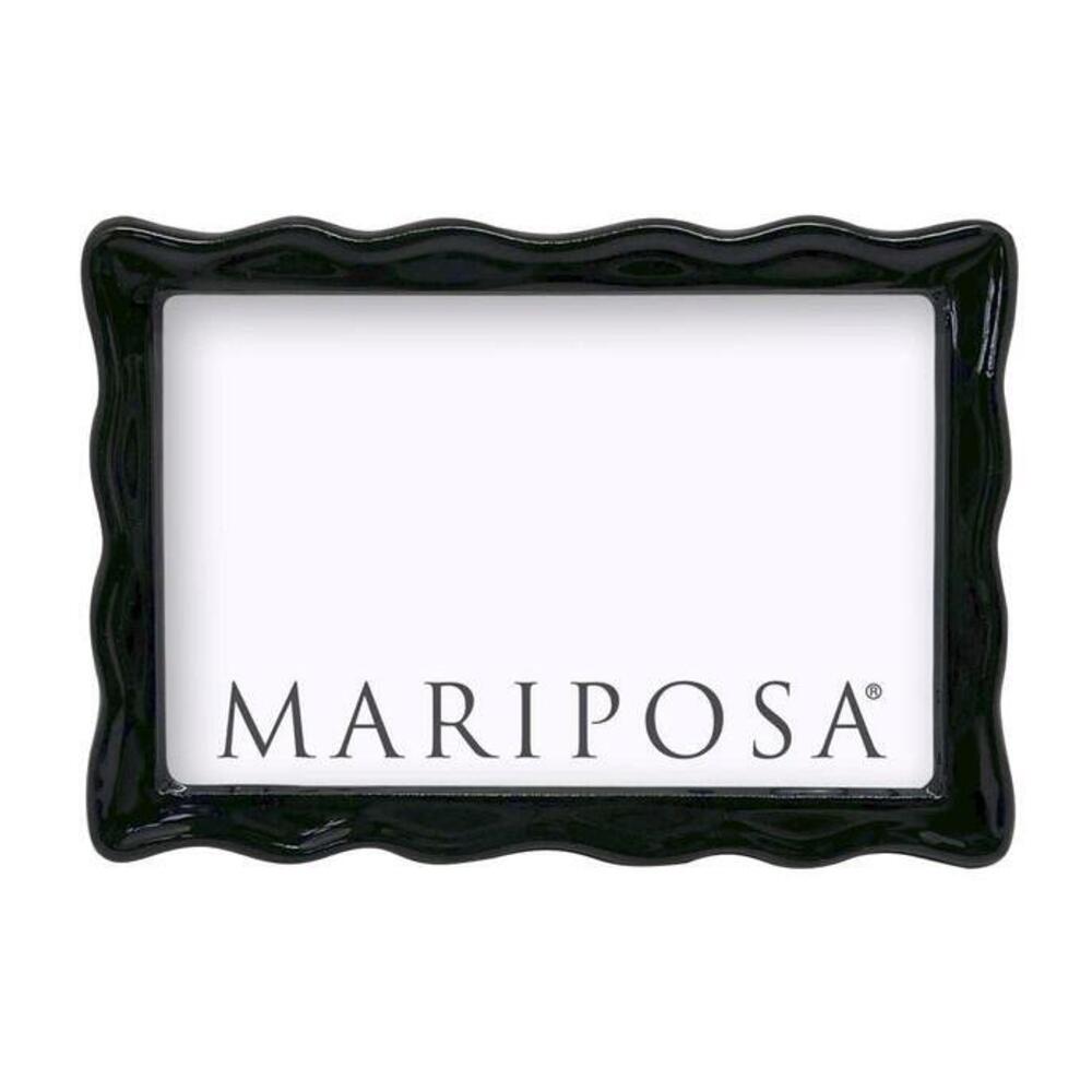 Wavy Black Picture Frame by Mariposa 