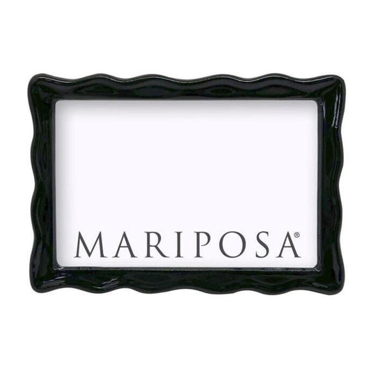 Wavy Black Picture Frame by Mariposa 