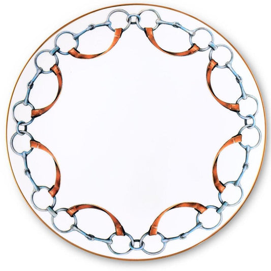 Wellington Bit Pattern Bone China Round Charger Plate by Vagabond House 