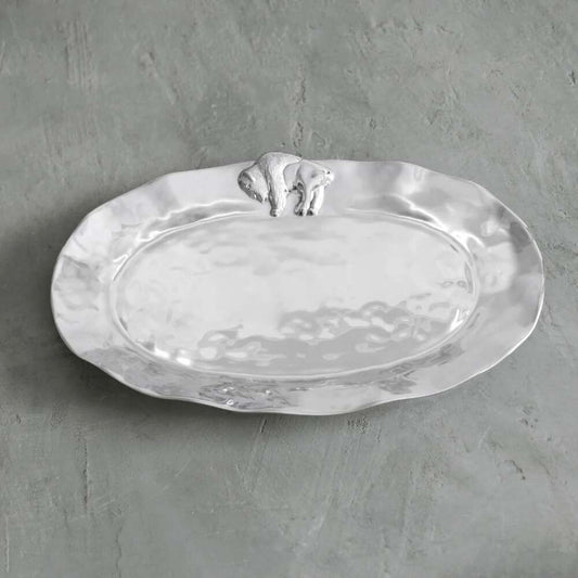 Western Buffalo Large Oval Platter by Beatriz Ball 