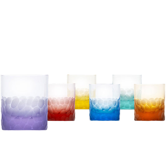 Whisky Set Pebbles, 370 ml - Set of 6 Pieces by Moser 
