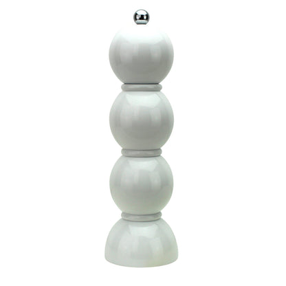 White Bobbin Salt or Pepper Mill Grinder 24cm by Addison Ross