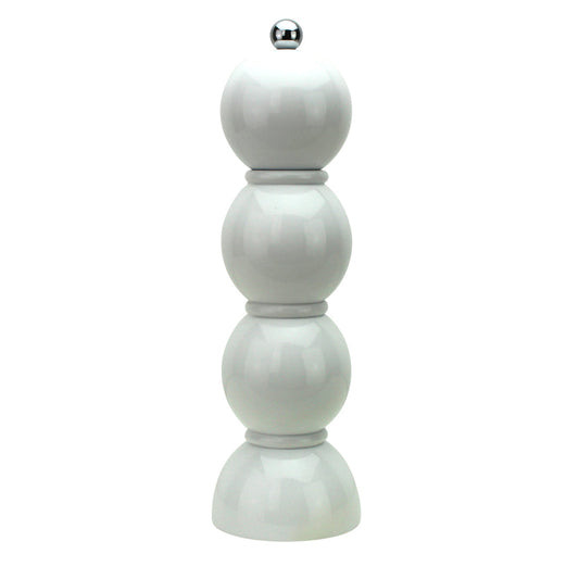 White Bobbin Salt or Pepper Mill Grinder 24cm by Addison Ross