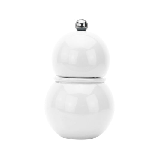 White Chubbie Salt & Pepper Grinder 12cm by Addison Ross