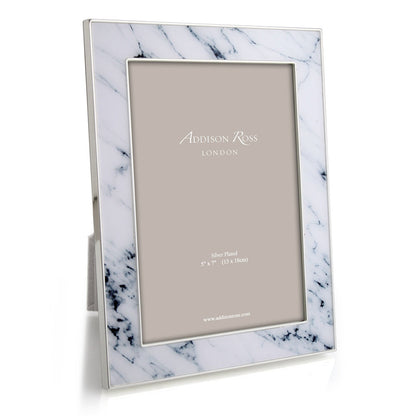 White Marble Picture Frame 24mm by Addison Ross