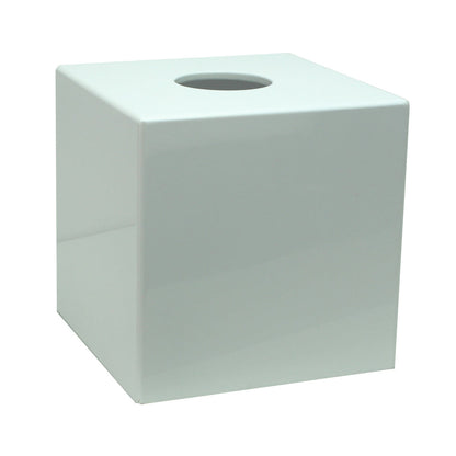 White Square Tissue Box 5.5"x5.5" by Addison Ross