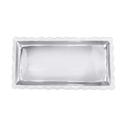 White Wavy Tray by Mariposa