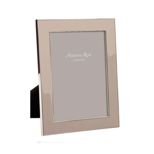 Wide Enamel Pebble & Silver Picture Frame 24mm by Addison Ross