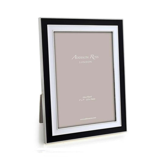 Wide Enamel Picture Frame: Black & White by Addison Ross 