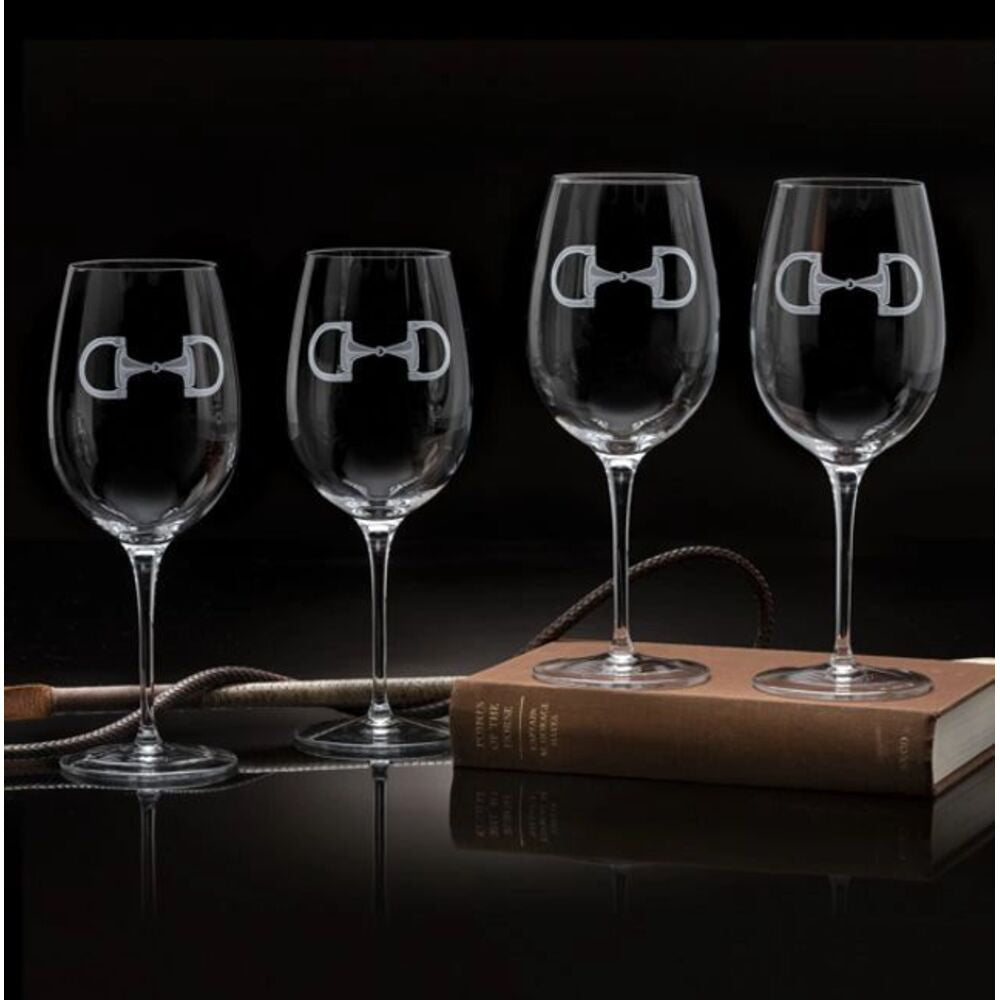 Wine Stem Glasses (4) Cheval by Julie Wear 