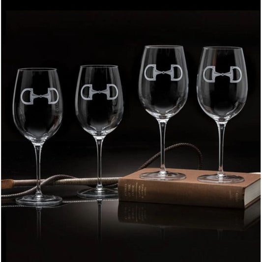 Wine Stem Glasses (4) Cheval by Julie Wear 