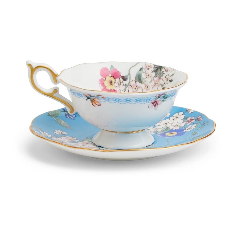 Wonderlust Apple Blossom Teacup And Saucer by Wedgwood Additional Image - 4