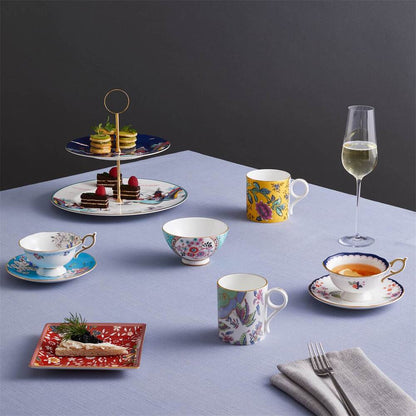 Wonderlust Blue Pagoda Teacup & Saucer by Wedgwood Additional Image - 1