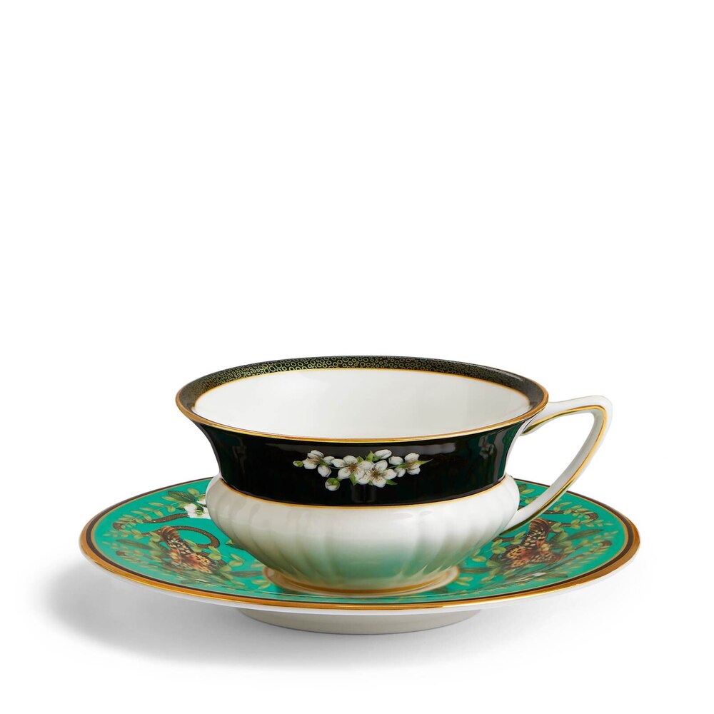 Wonderlust Emerald Forest Teacup & Saucer by Wedgwood