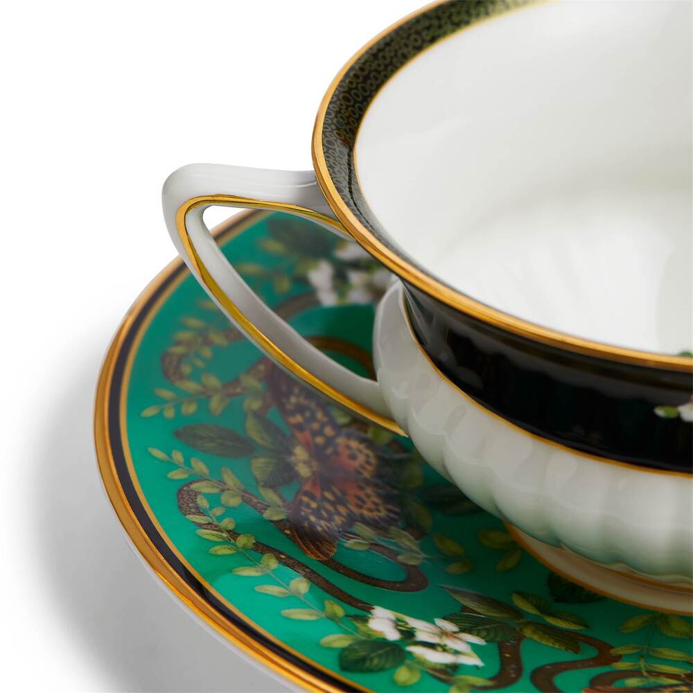 Wonderlust Emerald Forest Teacup & Saucer by Wedgwood Additional Image - 2