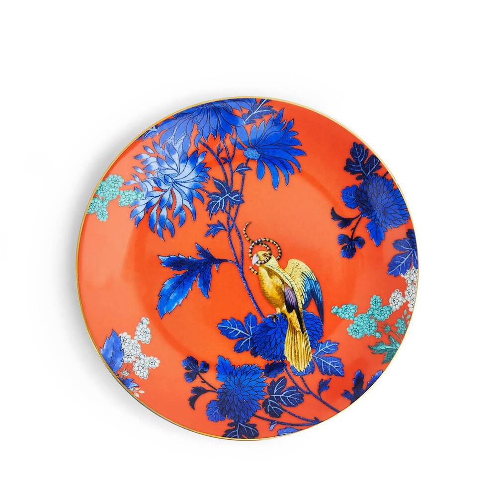 Wonderlust Golden Parrot Plate by Wedgwood