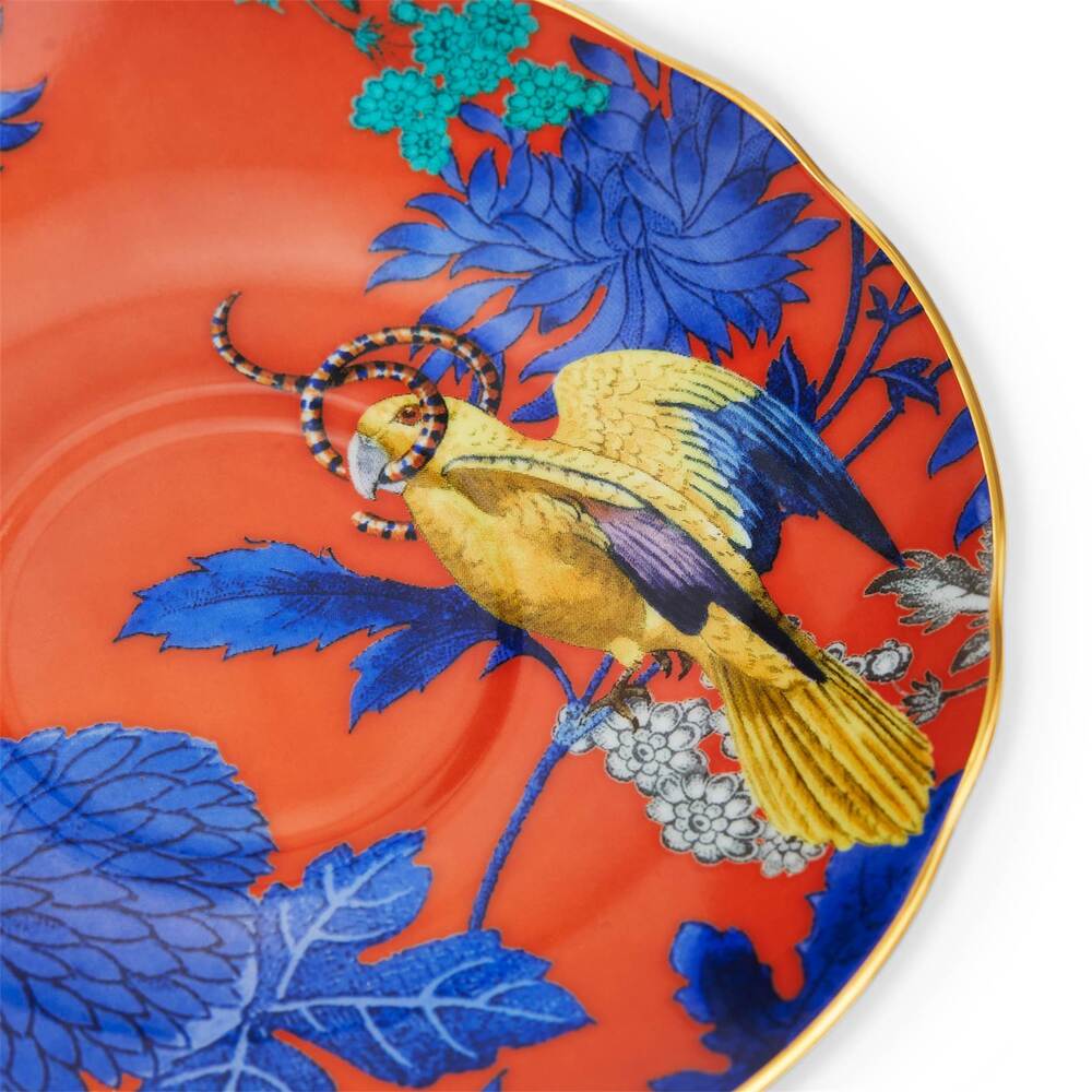 Wonderlust Golden Parrot Teacup & Saucer by Wedgwood Additional Image - 1