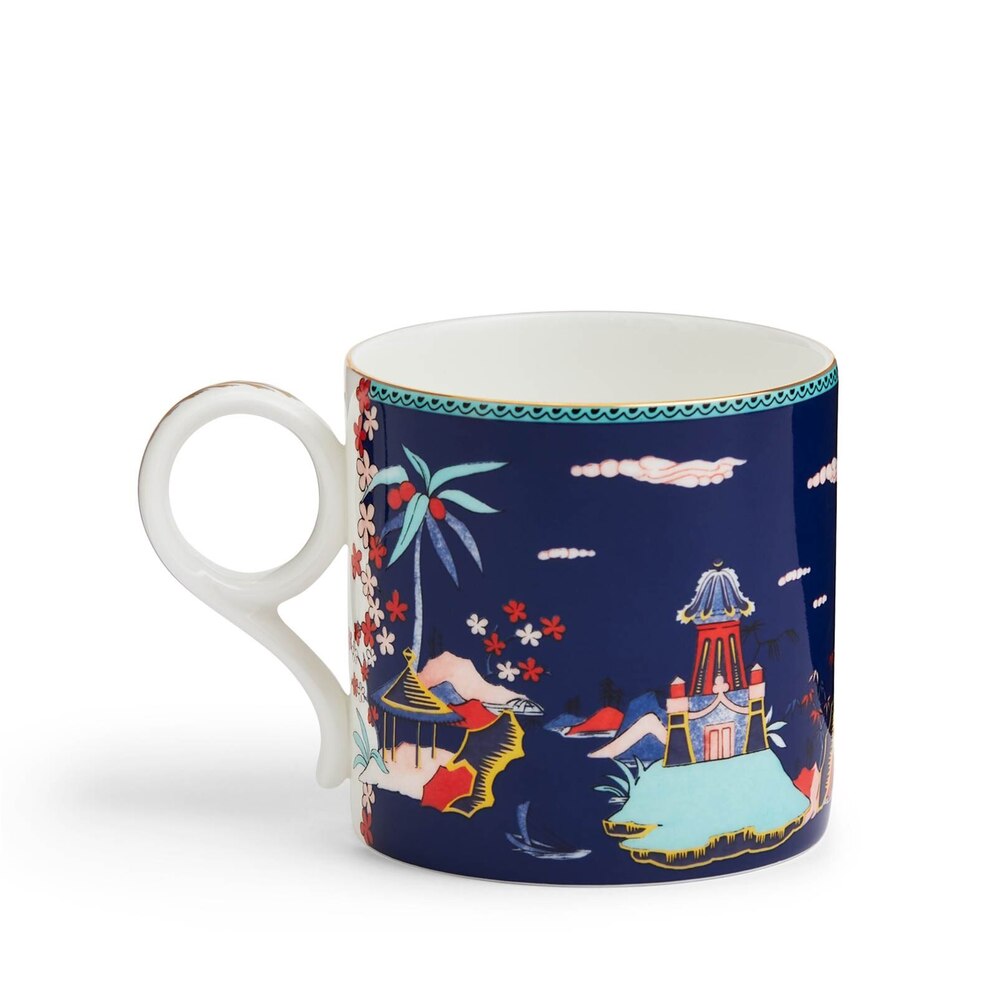 Wonderlust Large Blue Pagoda Mug by Wedgwood Additional Image - 4