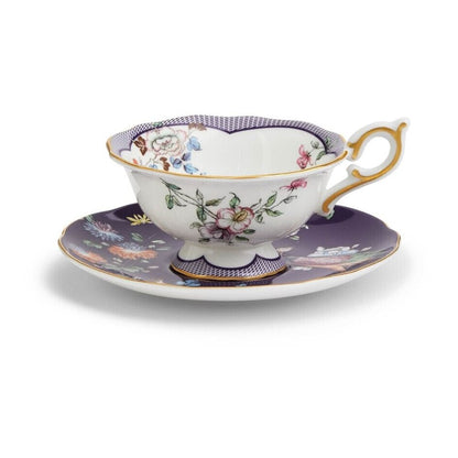 Wonderlust Midnight Crane Teacup And Saucer by Wedgwood