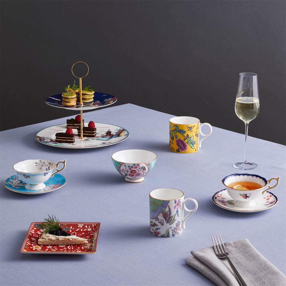 Wonderlust Midnight Crane Teacup And Saucer by Wedgwood Additional Image - 4