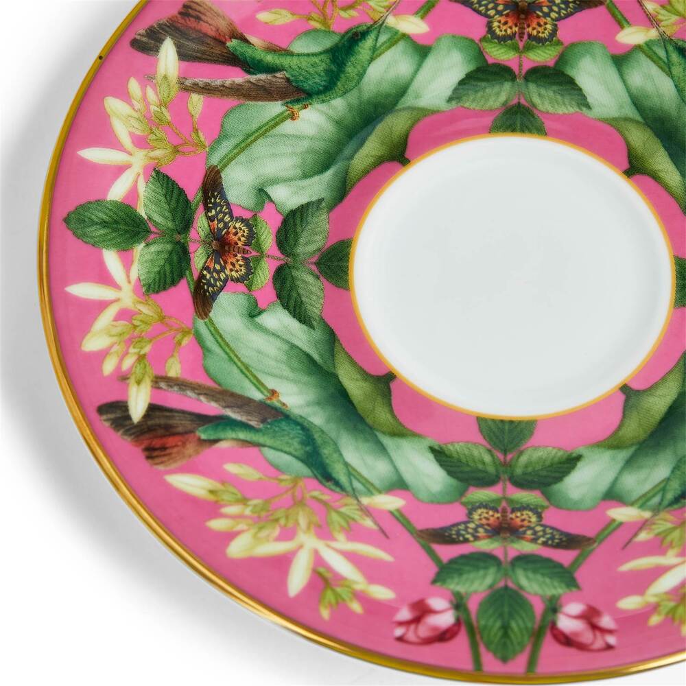 Wonderlust Pink Lotus Teacup & Saucer by Wedgwood Additional Image - 1