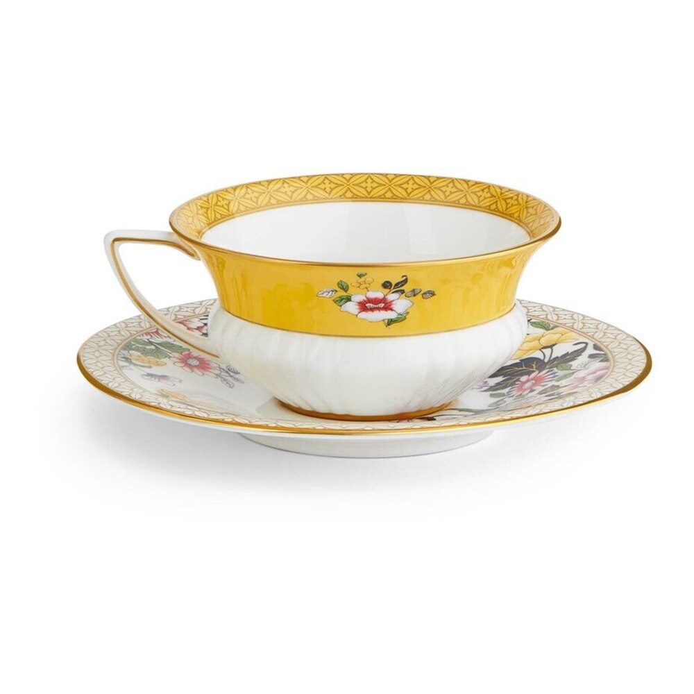 Wonderlust Primrose Teacup And Saucer by Wedgwood Additional Image - 4