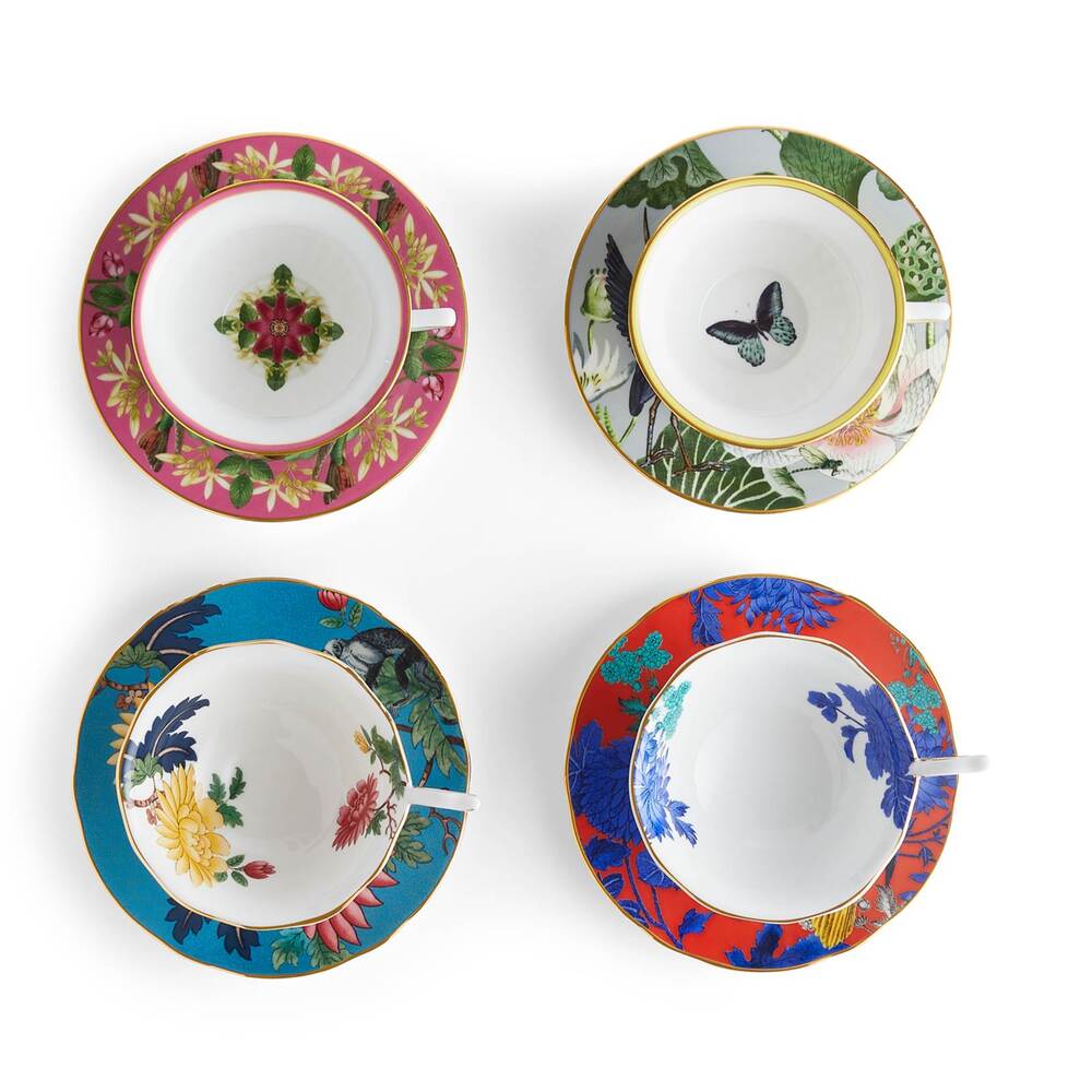 Wonderlust Teacups & Saucers Set Of 4 by Wedgwood Additional Image - 1