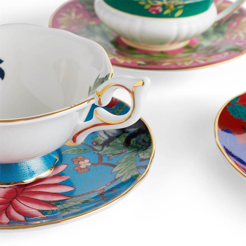 Wonderlust Teacups & Saucers Set Of 4 by Wedgwood Additional Image - 3