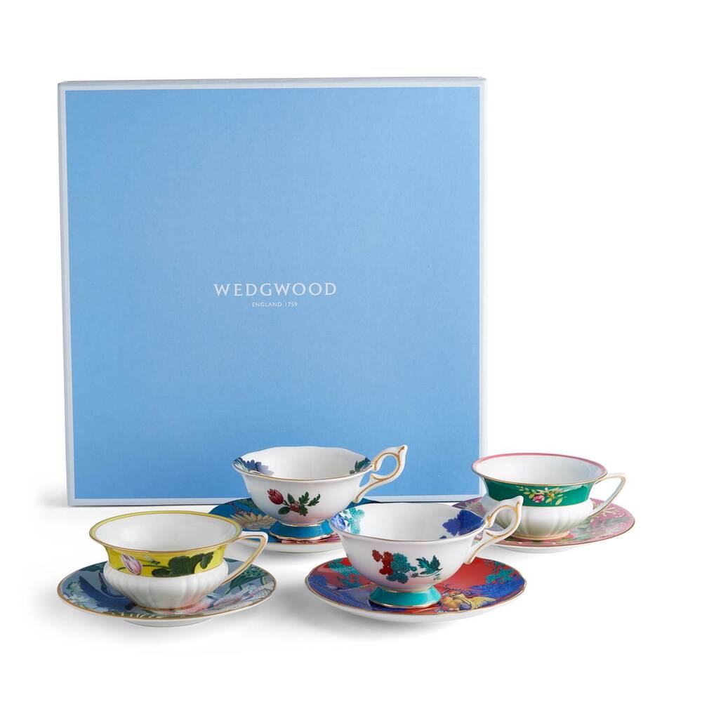 Wonderlust Teacups & Saucers Set Of 4 by Wedgwood Additional Image - 4