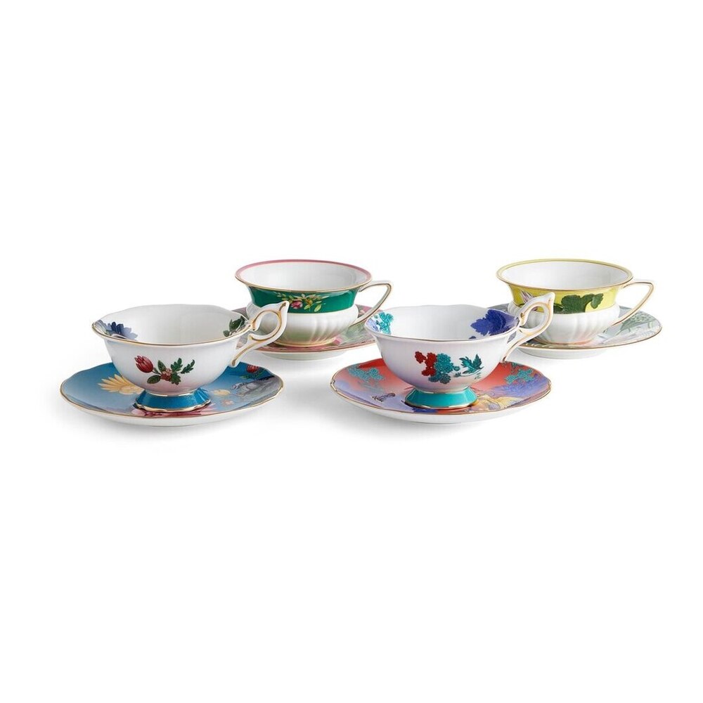 Wonderlust Teacups & Saucers Set Of 4 by Wedgwood Additional Image - 5