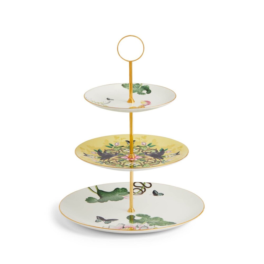 Wonderlust Waterlily 3 Tier Cake Stand by Wedgwood