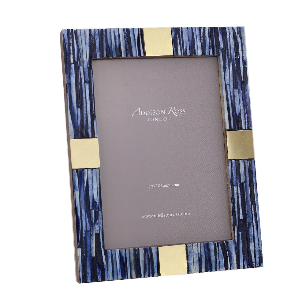 5" x 7" Blue Bone Photo Frame 5" by Addison Ross