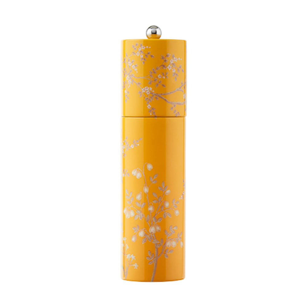 Yellow Chinoiserie Salt or Pepper Mill by Addison Ross