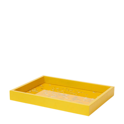 Yellow Small Chinoiserie Tray by Addison Ross