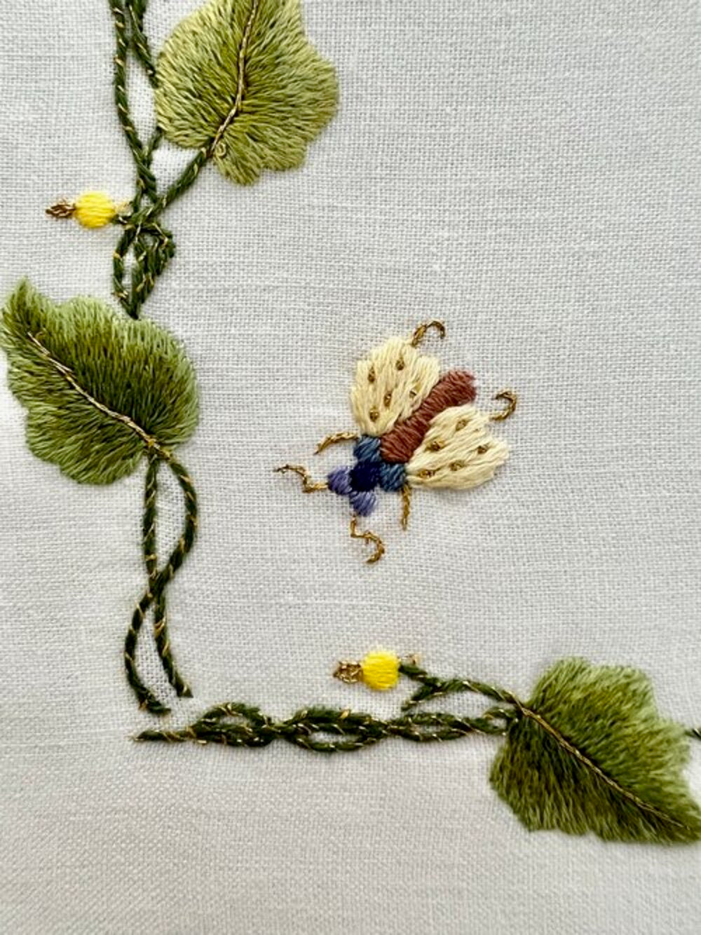 YPM2 - Hand Embroidered Placemat by Anna Weatherley 1