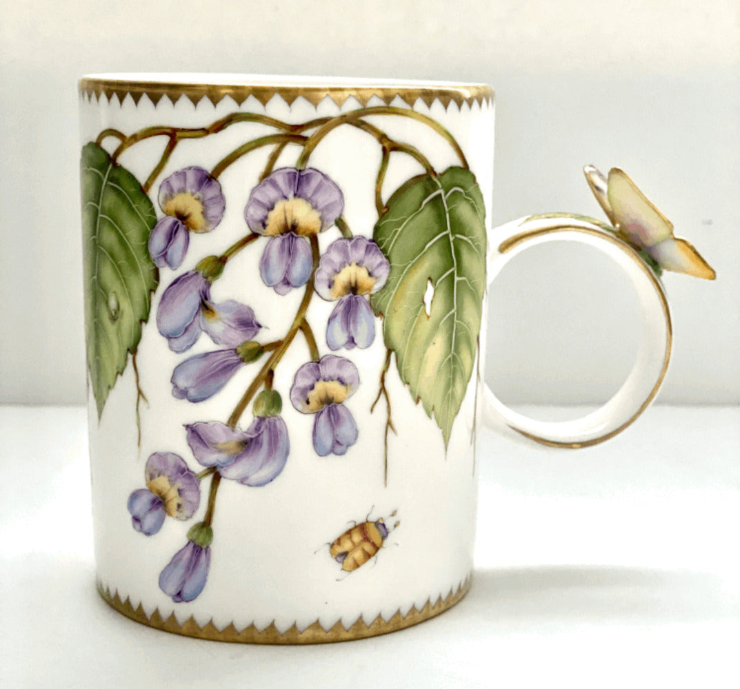 ZE10 - Butterfly Handle Mug by Anna Weatherley