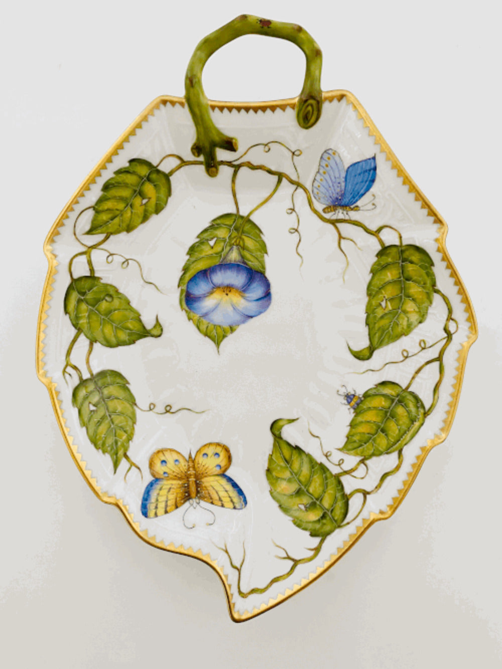 ZE101 - Large Leaf Shaped Dish by Anna Weatherley