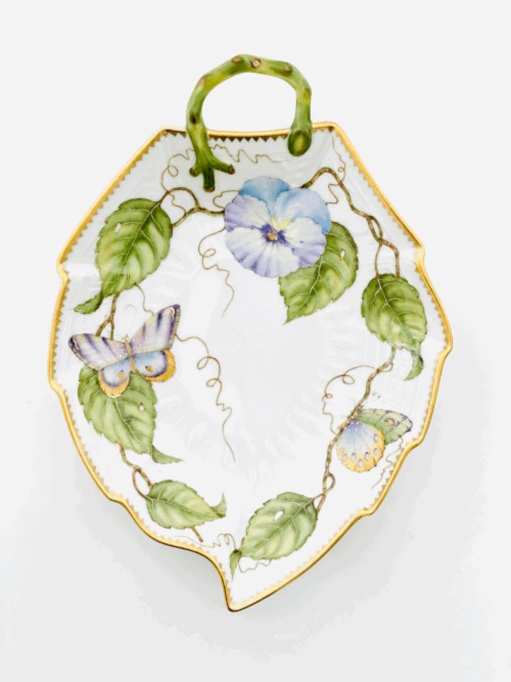 ZE102 - Leaf Shaped Dish by Anna Weatherley