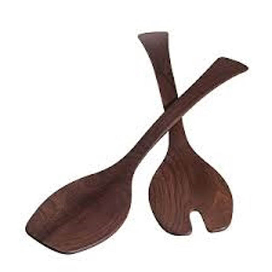 13" Black Walnut Salad Servers by Andrew Pearce